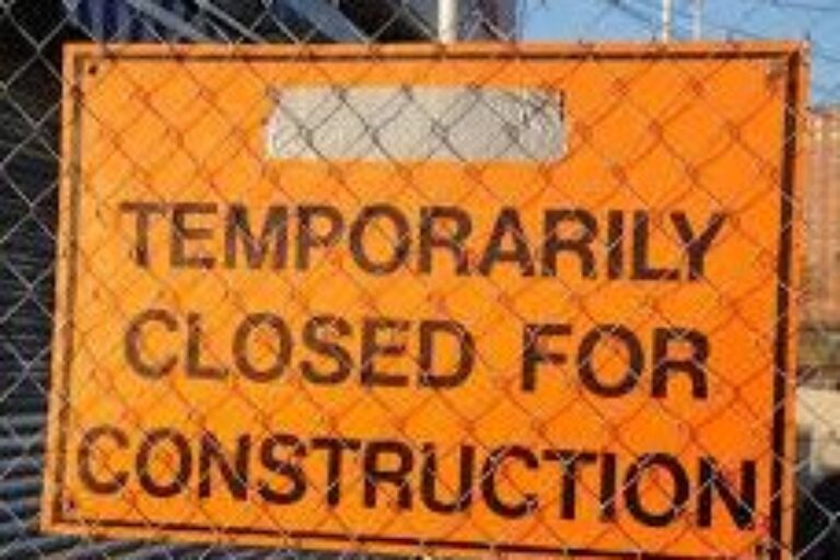 Library Construction Closure