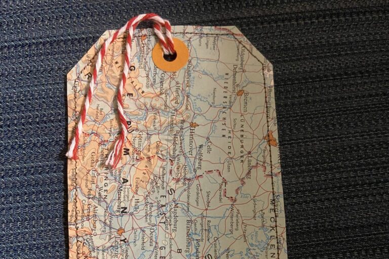 Travel Map Book Markers