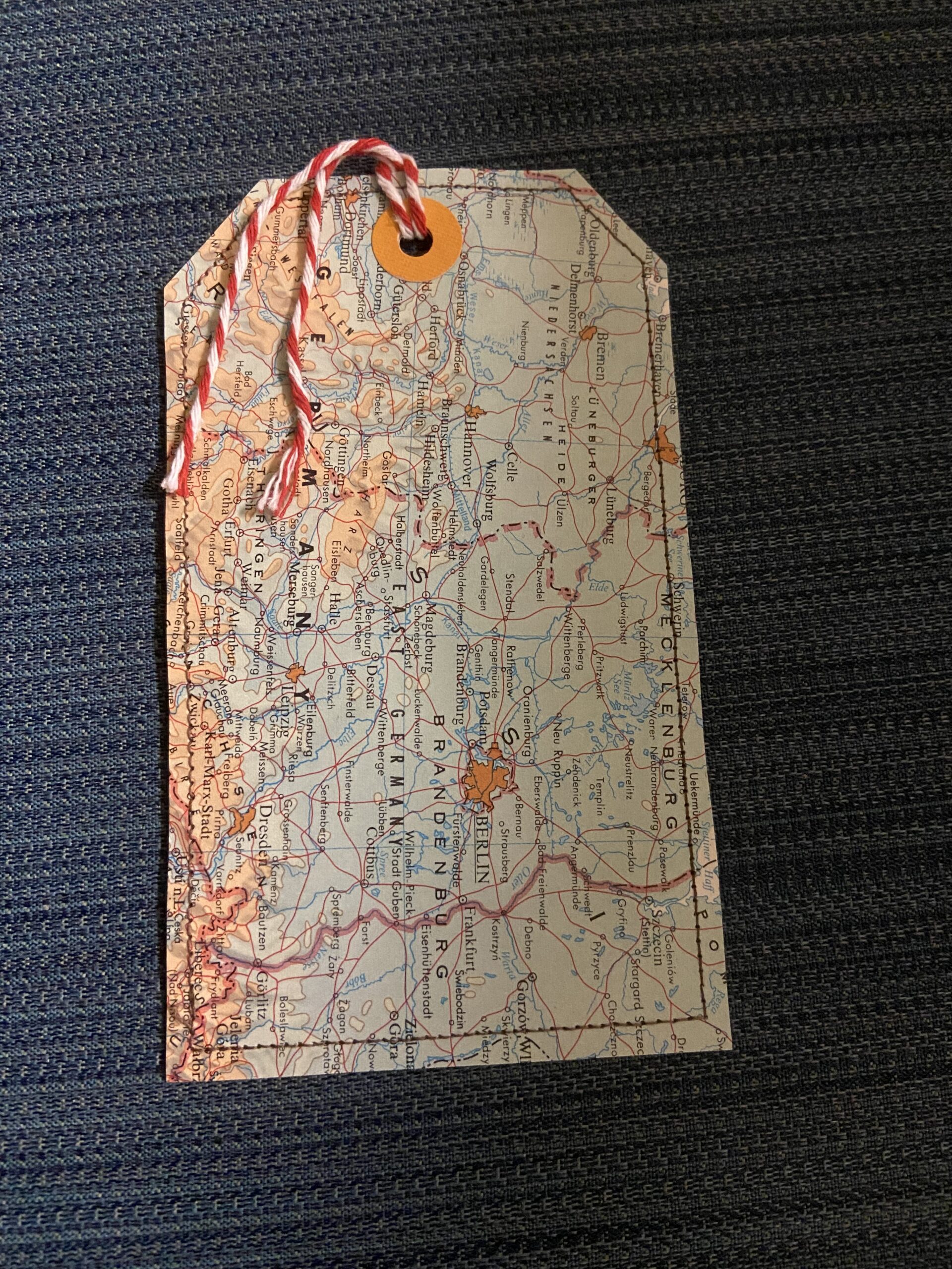 Travel Map Book Markers