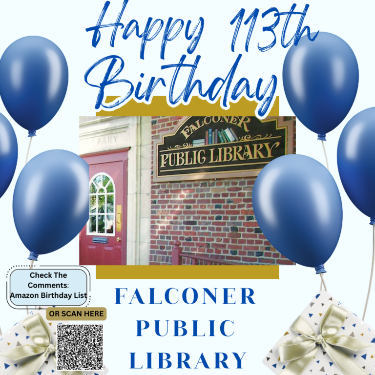 Happy 113th Birthday Falconer Public Library