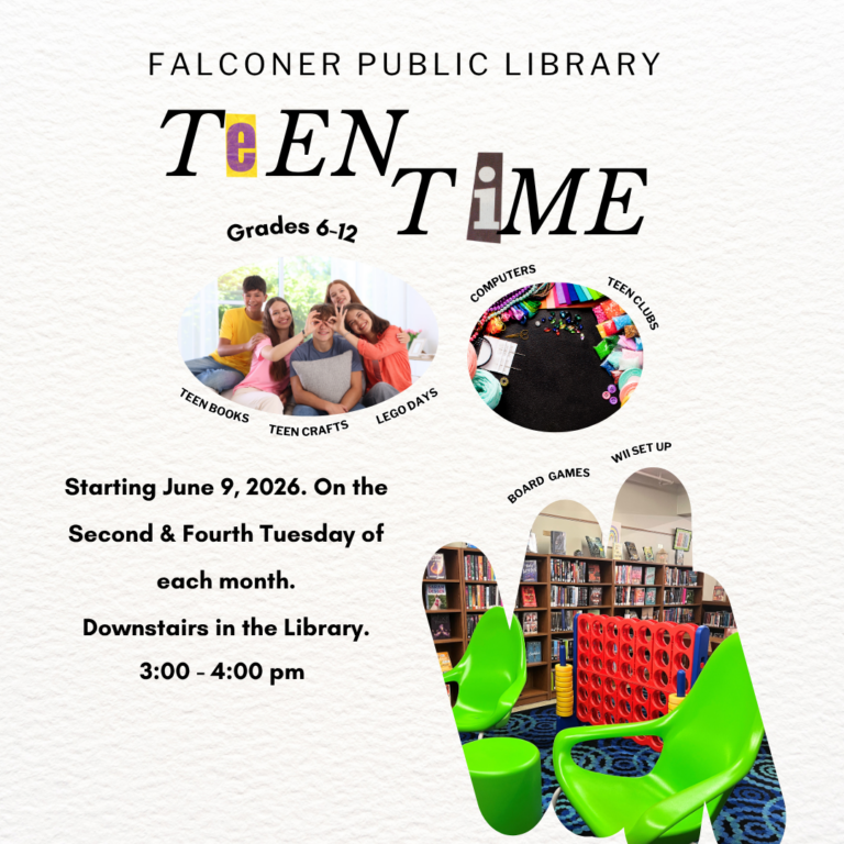 New Programs Coming this June to Falconer Public Library